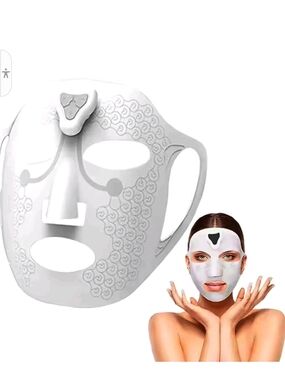 LED Therapy Facial Mask - White Gel Skincare Device